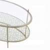 Zaba 3 Piece Occasional Table Set in Glass Top and White High Gloss Finish by Acme - LV02755-S - Image 4 of 0