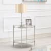 Zaba 3 Piece Occasional Table Set in Glass Top and White High Gloss Finish by Acme - LV02755-S - Image 5 of 0