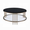 Abisha 3 Piece Coffee Table Set in Sintered Stone and Champagne Finish by Acme - LV02815-S - Image 4 of 0
