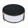 Abisha 3 Piece Coffee Table Set in Sintered Stone and Champagne Finish by Acme - LV02815-S - Image 5 of 0