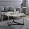 Aziz 3 Piece Coffee Table Set in Sintered Stone and Champagne Finish by Acme - LV02825-S - Image 1 of 0