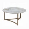 Aziz 3 Piece Coffee Table Set in Sintered Stone and Champagne Finish by Acme - LV02825-S - Image 2 of 0