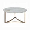 Aziz 3 Piece Coffee Table Set in Sintered Stone and Champagne Finish by Acme - LV02825-S - Image 3 of 0