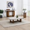Keven 3 Piece Occasional Table Set in Faux Concrete Top and Walnut Finish by Acme - LV03015-S - Image 1 of 0