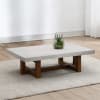 Keven 3 Piece Occasional Table Set in Faux Concrete Top and Walnut Finish by Acme - LV03015-S - Image 2 of 0