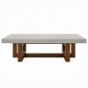 Keven 3 Piece Occasional Table Set in Faux Concrete Top and Walnut Finish by Acme - LV03015-S - Image 4 of 0