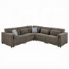 Rylie 5 Piece Modular Sectional Sofa Set in Brown Linen Finish by Acme - LV03150 - Image 2 of 0