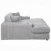 Hilde Chaise w/2 Pillows in Light Grey Corduroy Finish by Acme - LV03681 - Image 4 of 0