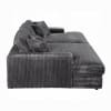 Hilde Sectional Sofa w/4 Pillows in Dark Grey Corduroy Finish by Acme - LV03690 - Image 5 of 0