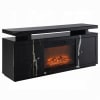Drisana TV Stand w/Fireplace in Black Mirrored Finish by Acme - LV03868 - Image 2 of 0