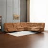 Emmy Power Motion Sectional Sofa in Orange Chenille Finish by Acme - LV04650 - Image 4 of 0