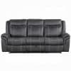 Zubaida 2 Piece Power Motion Sofa Set in Dark Gray Polished Finish by Acme - LV04670-S - Image 5 of 0