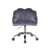 Rowse Office Chair in Dark Gray Velvet & Chrome Finish by Acme - OF00118 - Image 2 of 0