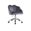 Rowse Office Chair in Dark Gray Velvet & Chrome Finish by Acme - OF00118 - Image 3 of 0