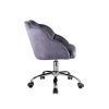Rowse Office Chair in Dark Gray Velvet & Chrome Finish by Acme - OF00118 - Image 4 of 0