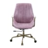 Hamilton Office Chair in Pink Top Grain Leather Finish by Acme - OF00399 - Image 2 of 0