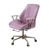 Hamilton Office Chair in Pink Top Grain Leather Finish by Acme - OF00399 - Image 3 of 0