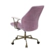 Hamilton Office Chair in Pink Top Grain Leather Finish by Acme - OF00399 - Image 5 of 0