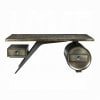 Brancaster Executive Writing Desk w/USB in Bronze Aluminum and Oak Finish by Acme - OF02586 - Image 3 of 0