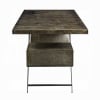 Brancaster Executive Writing Desk w/USB in Bronze Aluminum and Oak Finish by Acme - OF02586 - Image 5 of 0
