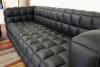 Arriga Black Leather Modern Sofa and Chair 2-piece Set by Baxton Studio - BAX-0717-Black - Image 3 of 0