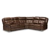 Vesa Modern and Contemporary Brown Leather-Like Fabric 6-Piece Reclining Sectional by Baxton Studio - BAX-7271C-Brown-SF - Image 5 of 0
