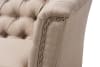 Lottie Modern and Contemporary Beige Fabric Button-tufted 2-piece Set by Baxton Studio - BAX-827-Beige - Image 4 of 0
