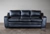 Diplomat Modern Black 2pc Sofa Set by Baxton Studio - BAX-9692 - Image 2 of 0