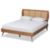 Asami Platform Full Bed in Walnut Brown Finish by Baxton Studio - BAX-Asami-Ash Walnut Rattan-Full-B - Image 2 of 0