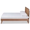 Asami Platform Full Bed in Walnut Brown Finish by Baxton Studio - BAX-Asami-Ash Walnut Rattan-Full-B - Image 3 of 0