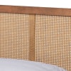 Asami Platform Full Bed in Walnut Brown Finish by Baxton Studio - BAX-Asami-Ash Walnut Rattan-Full-B - Image 5 of 0