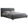 Marzenia Bed in Grey Fabric Finish by Baxton Studio - BAX-BBT6085-Queen-Grey - Image 2 of 0