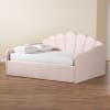 Timila Daybed in Light Pink Velvet Fabric Finish by Baxton Studio - BAX-BBT61078-Light Pink Velvet-Daybed-Queen - Image 2 of 0