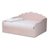 Timila Daybed in Light Pink Velvet Fabric Finish by Baxton Studio - BAX-BBT61078-Light Pink Velvet-Daybed-Queen - Image 3 of 0