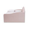 Timila Daybed in Light Pink Velvet Fabric Finish by Baxton Studio - BAX-BBT61078-Light Pink Velvet-Daybed-Queen - Image 4 of 0