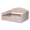 Timila Daybed in Light Pink Velvet Fabric Finish by Baxton Studio - BAX-BBT61078-Light Pink Velvet-Daybed-Queen - Image 5 of 0