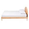 Denton Japandi Platform Queen Bed in Natural Brown by Baxton Studio - BAX-BBT61137-A2 Natural Wood-Queen Bed - Image 3 of 0