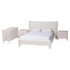 Laria Contemporary Queen Bed in White Finish by Baxton Studio - BAX-BBT61176-B - Image 3 of 0