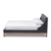 Louvain Contemporary Queen Platform Bed in Dark Grey/Walnut Finish by Baxton Studio - BAX-BBT6696-Dark Grey-Queen - Image 4 of 0