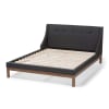 Louvain Contemporary Queen Platform Bed in Dark Grey/Walnut Finish by Baxton Studio - BAX-BBT6696-Dark Grey-Queen - Image 5 of 0