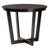 Bruna 5 Piece Round Dining Room Set in Dark Brown and Espresso Brown Finish by Baxton Studio - BAX-Bruna-Dark Brown-5PC - Image 3 of 0