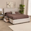 Braylon 3-Drawer Storage Platform Full Bed in Beige/Dark Brown by Baxton Studio - BAX-CF 9270-A-Coronado-A-Beige-Full - Image 2 of 0