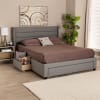 Braylon 3-Drawer Storage Platform Queen Bed in Light Grey/Dark Brown by Baxton Studio - BAX-CF 9270-A-Coronado-A-Grey-Queen - Image 2 of 0