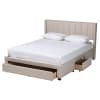 Coronado Platform Queen Storage Bed in Beige Finish by Baxton Studio - BAX-CF 9270-B-Coronado-B-Beige-Queen - Image 5 of 0