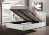 Templemore Bed in White Leather Finish by Baxton Studio - BAX-CF8287-Queen-White - Image 2 of 0