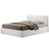 Templemore Bed in White Leather Finish by Baxton Studio - BAX-CF8287-Queen-White - Image 3 of 0