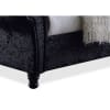 Castello Platform Bed in Black Velvet Finish by Baxton Studio - BAX-CF8539-Black-Queen - Image 4 of 0