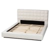 Braylin Platform Queen Bed in White Finish by Baxton Studio - BAX-CFSP0828-White-Queen - Image 4 of 0