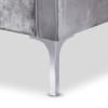 Clara Modern and Contemporary Grey Velvet 2-Piece Living Room Set by Baxton Studio - BAX-Clara-Grey-2PC-Set - Image 4 of 0