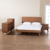Demeter 6 Piece Queen Bedroom Set in Walnut Brown Finish by Baxton Studio - BAX-Demeter-Ash Walnut - Image 2 of 0